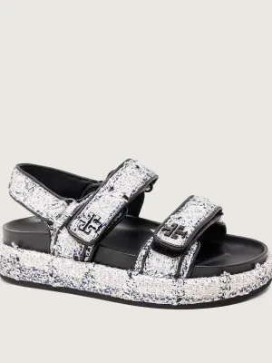 TORY BURCH Wełniane sandały KIRA | z dodatkiem skóry