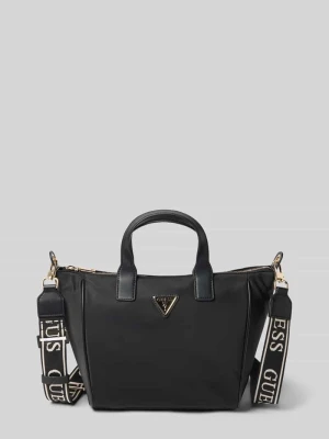 Tote Bag z detal z logo model 'Follie' Guess Czarny