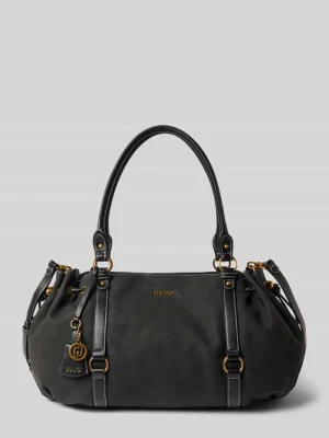 Tote bag z detal z logo model 'GINESA' Liu Jo White