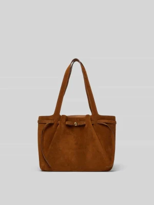 Tote Bag z detalem z logo Tory Burch Camel