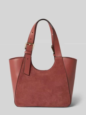 Tote Bag z naturalnej skóry cielęcej model 'Dora' Furla Terakotowy