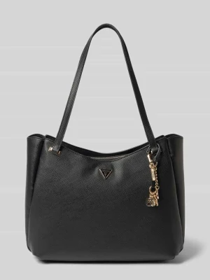 Tote bag ze skóry imitacji model 'Gilda' Guess Czarny