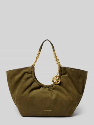 Tote bag ze skóry Model 'Indie' Michael Kors Khaki