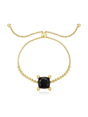 Tous bransoletka ze srebra pokrytego złotem Color Black 1004235300