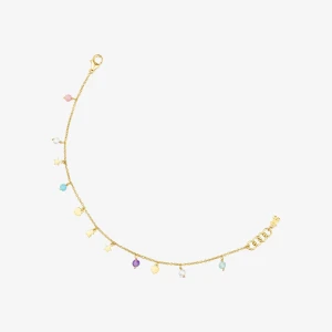 Tous Cool Joy - Bransoletka Z Żółtego Srebra Vermeil Z Kamieniami Szlachetnymi I Półszlachetnymi - Tous