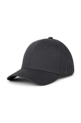 Tous czapka z daszkiem bawełniana Motif kolor szary gładka 2002040047