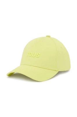 Tous czapka z daszkiem bawełniana Logo kolor zielony gładka 2002039905