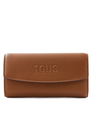 TOUS Duży Portfel Damski Pocket Tous Bloom 2002206343 Brązowy