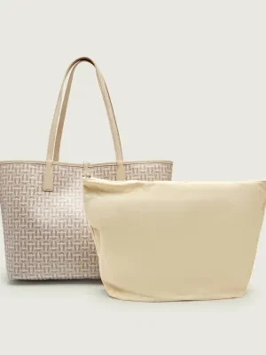 Tous Dwustronna shopperka + saszetka DOUBLE-WAY MANIFESTO