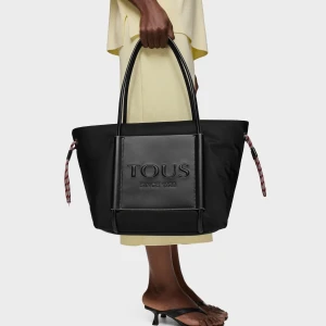 Tous Empire - Torebka Capazo Xl Z Nylonu Pochodzącego Z Recyklingu W Kolorze Czarnym - Tous