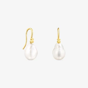 Tous Gloss - Kolczyki Z Żółtego Srebra Vermeil I Pereł - Tous Rozmiar