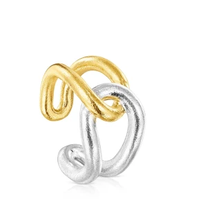 Tous Hav - Pierścionek Ze Srebra I Żółtego Srebra Vermeil - Tous Rozmiar