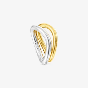 Tous Hav - Zestaw Dwóch Pierścionków Ze Srebra I Żółtego Srebra Vermeil - Tous Rozmiar