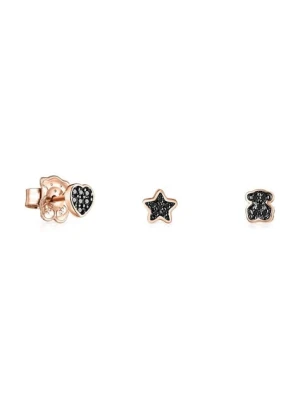 Tous kolczyk ze srebra pokrytego złotem Mini Motif 3-pack 1001932500