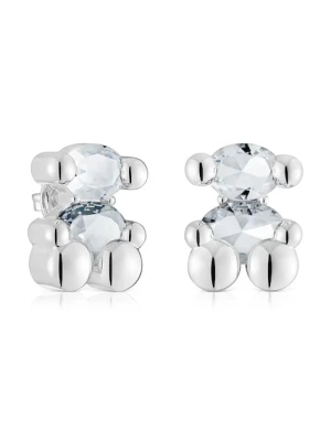 Tous kolczyki srebrne Bold Bear Gem