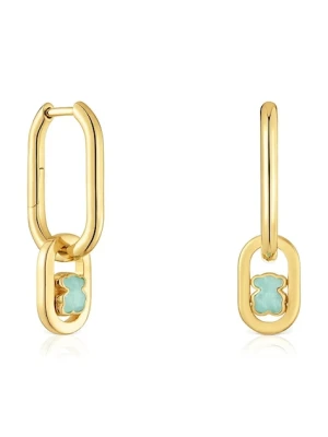 Tous kolczyki srebrne pozłacane