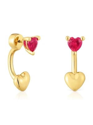 Tous kolczyki ze srebra pokrytego złotem