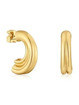 Tous kolczyki ze srebra pokrytego złotem 1950