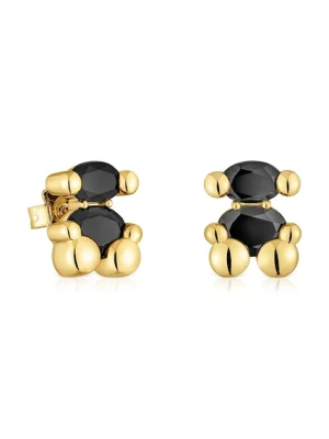 Tous kolczyki ze srebra pokrytego złotem Bold Bear Gem 1004226700