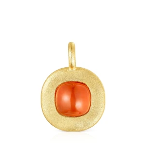 Tous Nattfall - Zawieszka Z Żółtego Srebra Vermeil Z Karneolem - Tous