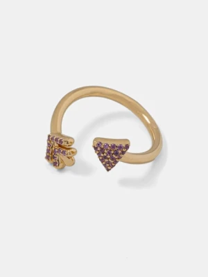 Tous pierścionek pozłacany