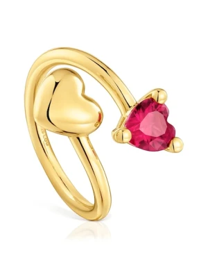 Tous pierścionek ze srebra pokrytego złotem 11