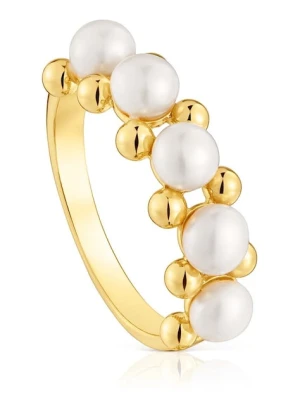 Tous pierścionek ze srebra pokrytego złotem 12