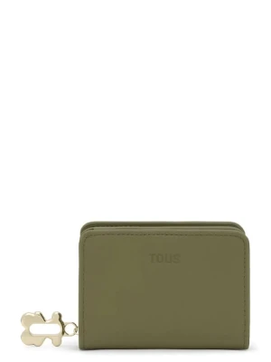 Tous portfel skórzany FOLD damski kolor zielony 2002306039