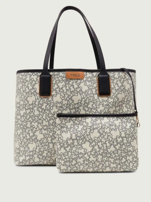 Tous Shopperka + saszetka Kaos Mini | z dodatkiem skóry