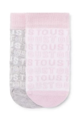 Tous skarpetki niemowlęce 2-pack kolor różowy