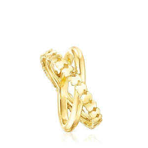 Tous Straight - Pierścionek Z Żółtego Srebra Vermeil - Tous Rozmiar