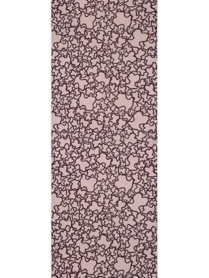 Tous szal damski kolor bordowy wzorzysty 2002202633