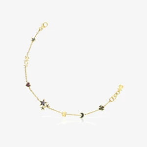 Tous Teddy Bear - Bransoletka Z Żółtego Srebra Vermeil Z Kamieniami Szlachetnymi - Tous