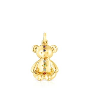 Zdjęcie produktu Tous Teddy Bear Gems - Zawieszka Z Żółtego Srebra Vermeil Z Kamieniami Szlachetnymi I Półszlachetnymi - Tous