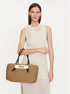 TOUS Torebka Capazo L Scoubidou 2001716959 Beżowy