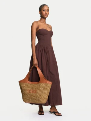 TOUS Torebka Lirio Rafia 2002205243 Brązowy