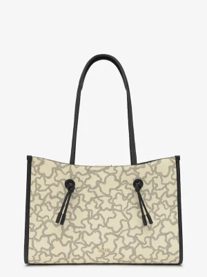 Tous torebka shopper damska z imitacji skóry beżowy
