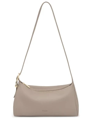 Tous torebka skórzana FOLD kolor szary 2002306744