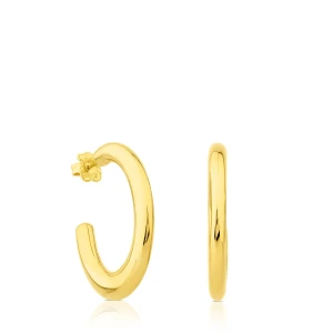 Tous Warm Kolczyki Koła Ze Srebra Vermeil - Tous