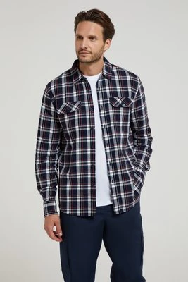 Trace – męska flanelowa koszula z długim rękawem - Blue Mountain Warehouse