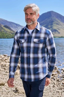 Trace – męska flanelowa koszula z długim rękawem - Blue Mountain Warehouse