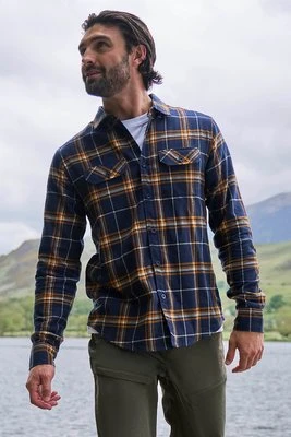 Trace – męska flanelowa koszula z długim rękawem - Blue Mountain Warehouse