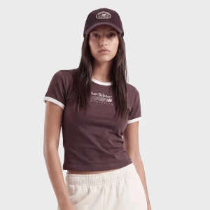 Trackside Ringer T-Shirt New Balance czerwony
