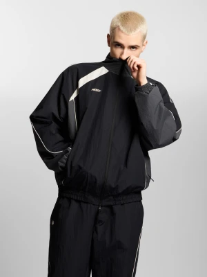 Tracktop kurtka oversize męska czarna Klasyk