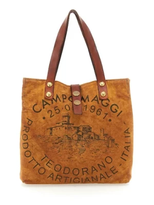 Tradycyjna torba z płótna z nadrukiem Teodorano Campomaggi