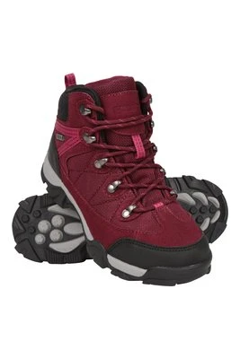 Trail - wodoodporne buty dziecięce - Dark Burgundy Mountain Warehouse