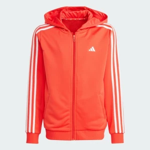 Train Essentials AEROREADY 3-Stripes Regular-Fit Full-Zip Hoodie Adidas