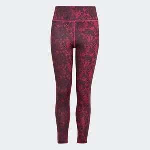 Training AEROREADY Animal-Print Optime 7/8 High-Rise Pocket Tights Adidas