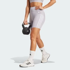 Training Essentials 3-Stripes High-Waisted Short Leggings Adidas