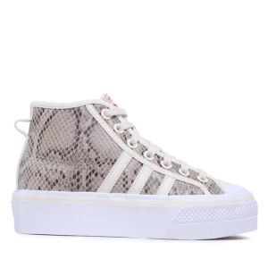 Trampki adidas Nizza Platform Mid Shoes HQ1981 Beżowy